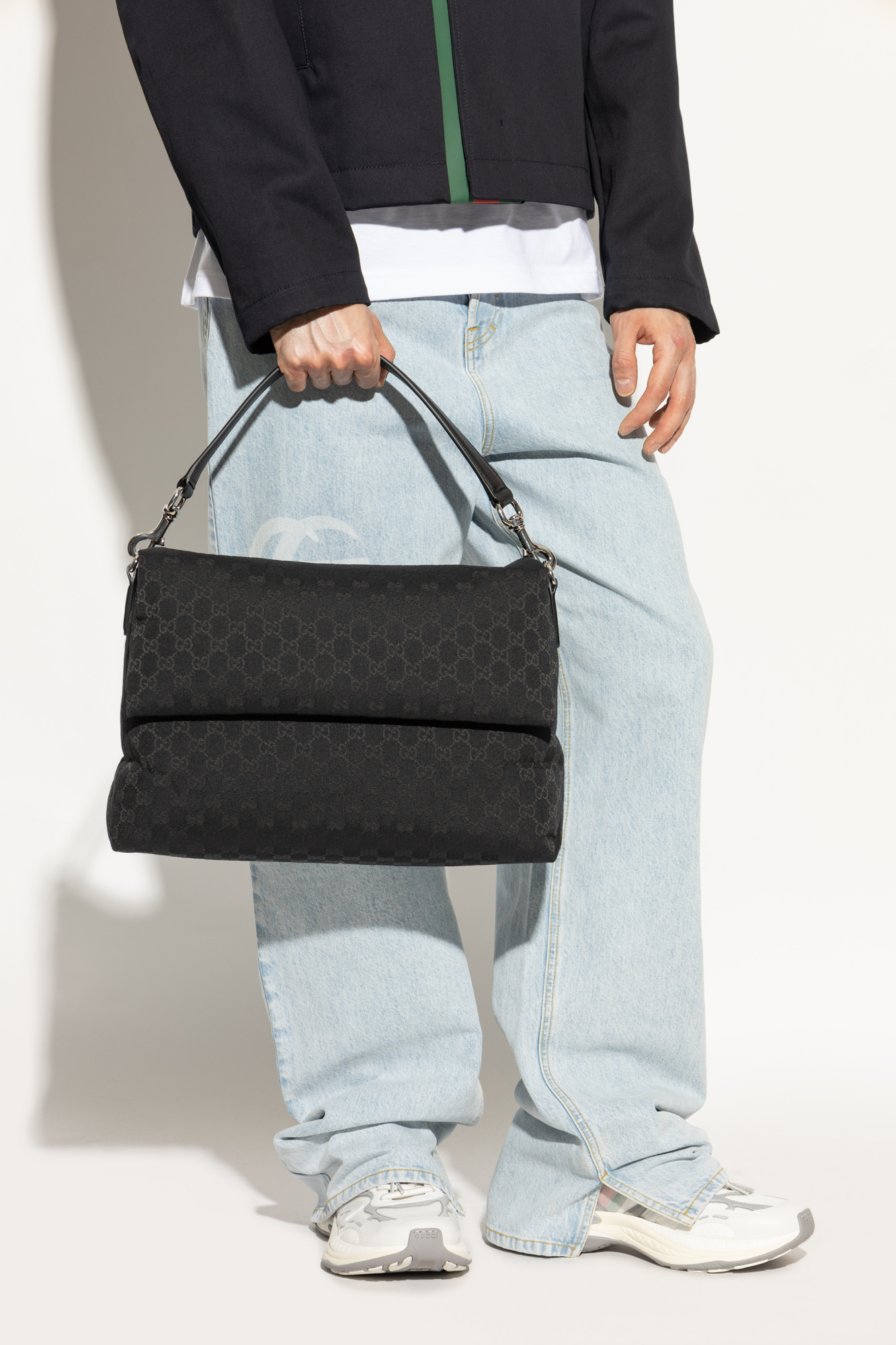 Black Shoulder bag with GG pattern Gucci - Vitkac Italy Black Shoulder bag with GG pattern Gucci - Vitkac Italy